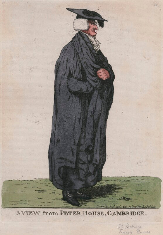 Francis barnes ('a view from peter house, cambridge') npg d13290