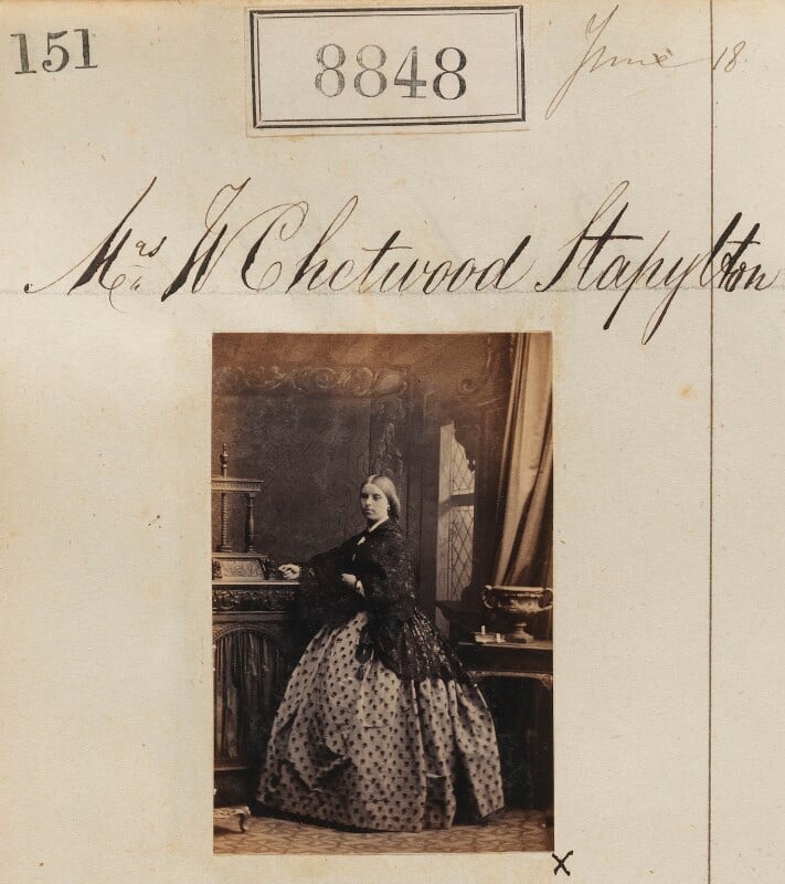 Elizabeth biscoe chetwynd stapylton (née tritton) ('mrs w chetwood stapylton') npg ax58671