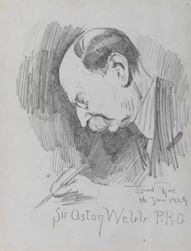 Sir aston webb signing the minutes npg d43147