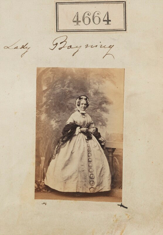 Emma (née fellowes), lady bayning npg ax54676