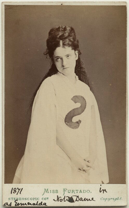 Teresa elizabeth furtado (mrs john clarke) as esmeralda in 'notre dame, or the gipsy girl of paris' npg ax18164