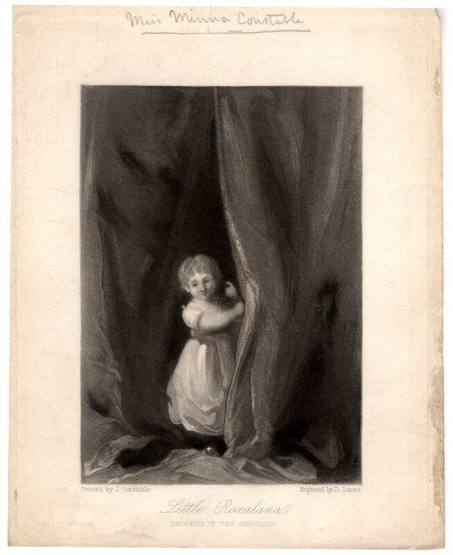 'little roxalana' (maria louise ('minna') constable) npg d1519