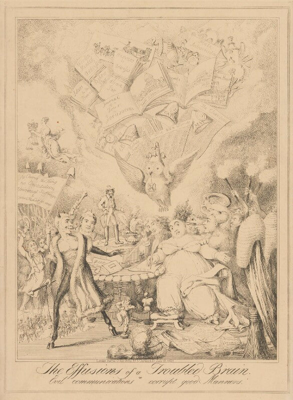 The effusions of a troubled brain, or evil communications corrupt good manners npg d17910