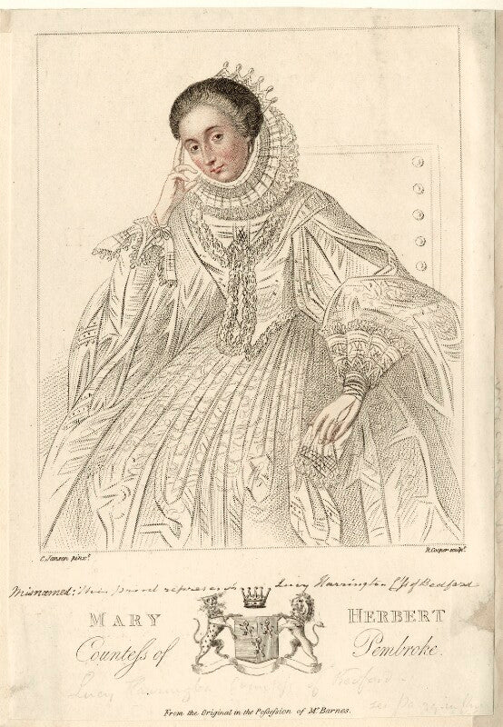 Lucy russell (née harington), countess of bedford npg d28093