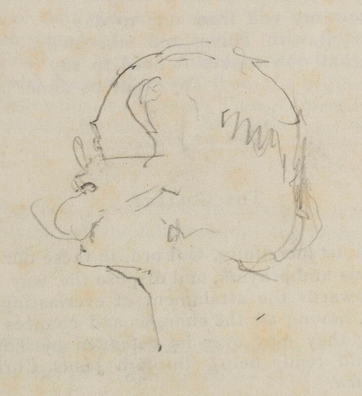 Unknown man at funeral of sir lawrence alma tadema npg d43100