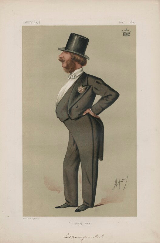 George william barrington, 7th viscount barrington ('statesmen. no. 214.') npg d43709