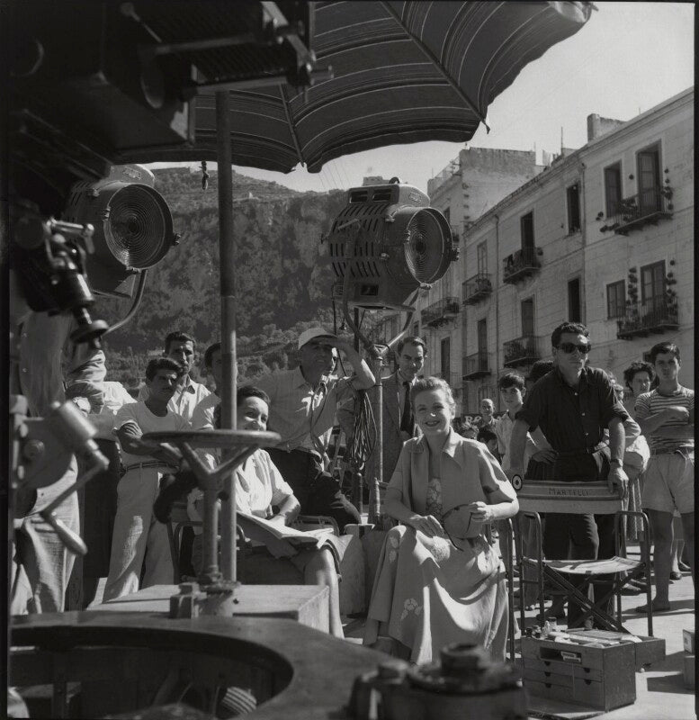 Phyllis calvert during the filming of 'the golden madonna' npg x195057