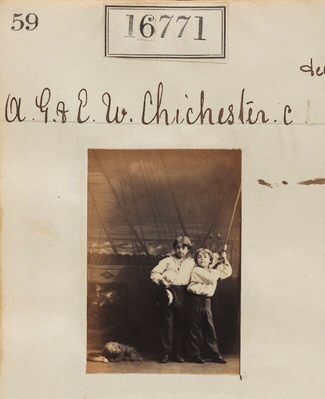 Alan george chichester; ernest william chichester npg ax64658