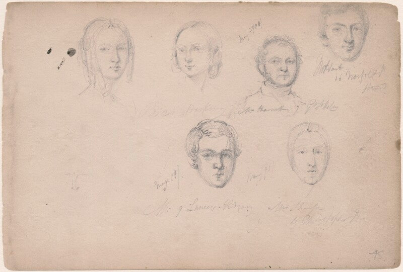 Mr harnett; mr hart and four unknown sitters npg d23313(80)