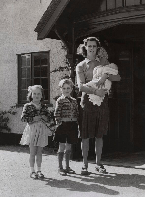 Susan rosemary terry (née orssich); paul orssich; rosemary gladys (née henderson), countess orssich; christopher orssich npg x83904