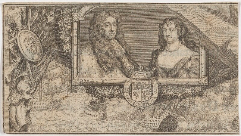 King james ii; mary of modena npg d48202