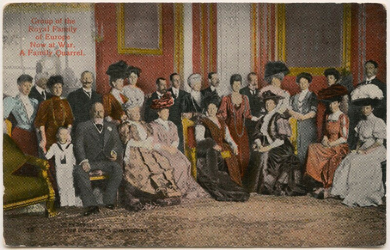 'group of the royal family of europe now at war. a family quarrel' npg x200036