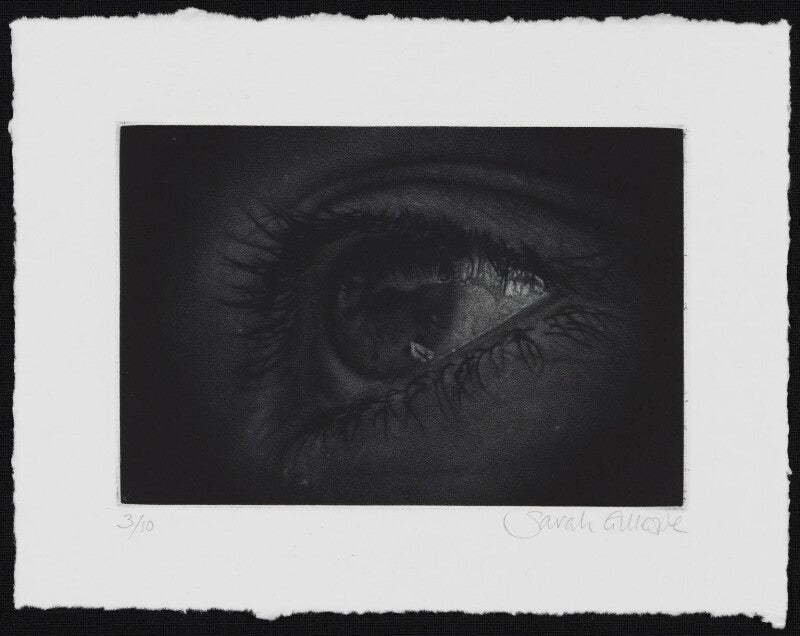 Mezzotint of an eye npg d49618