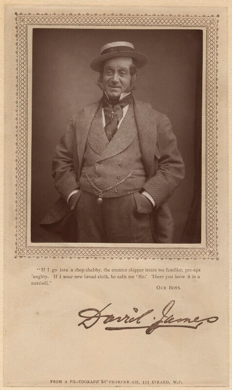 David james as perkyn middlewick in 'our boys' npg x18724