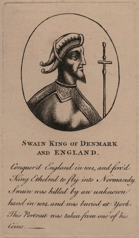 Sweyn forkbeard, king of denmark, norway and england npg d8112