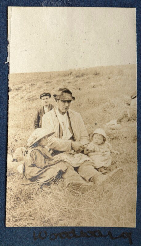 Farm workers with two children npg ax140526