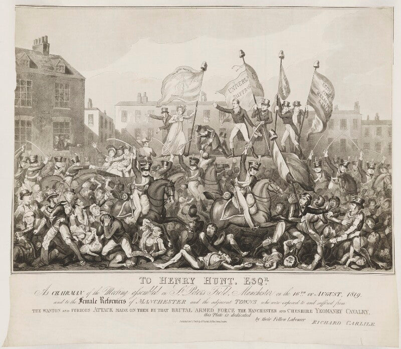 Peterloo massacre (or battle of peterloo) npg d42256
