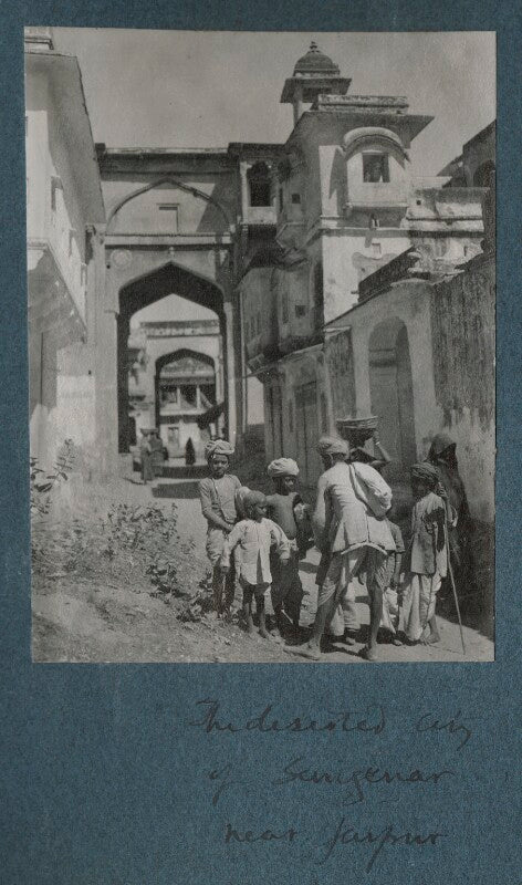 'the deserted city of sangenar near jaipur' npg ax143812