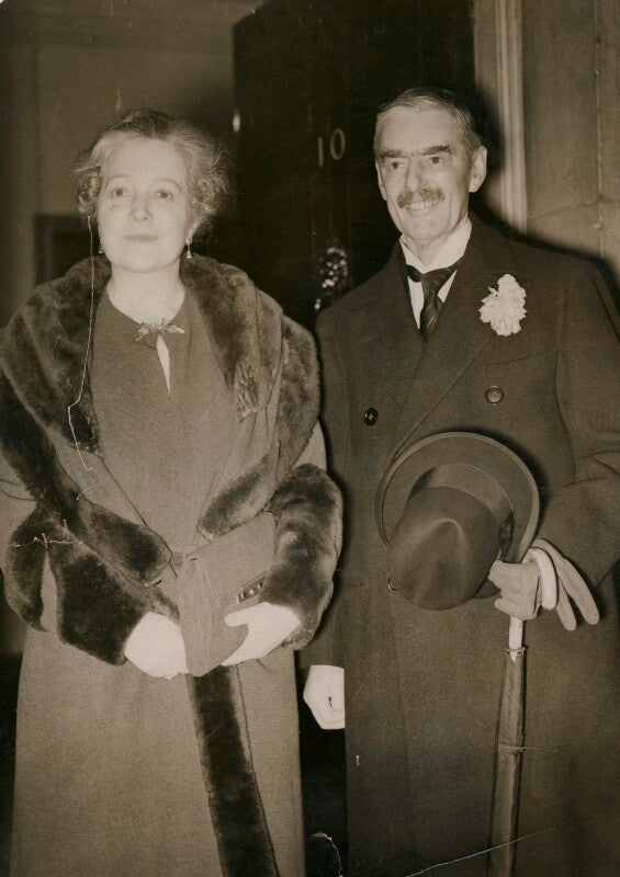 Anne vere chamberlain (née cole); neville chamberlain npg x194245