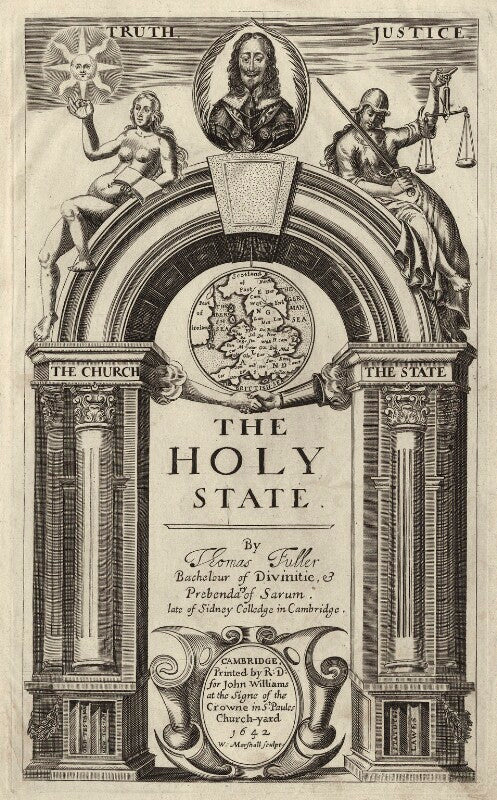 King charles i in title page to thomas fuller's ''the holy state'' npg d26378