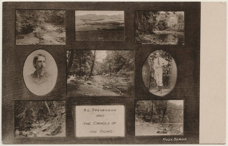 'r.l. stevenson and the cradle of his song' (robert louis stevenson) npg x199275