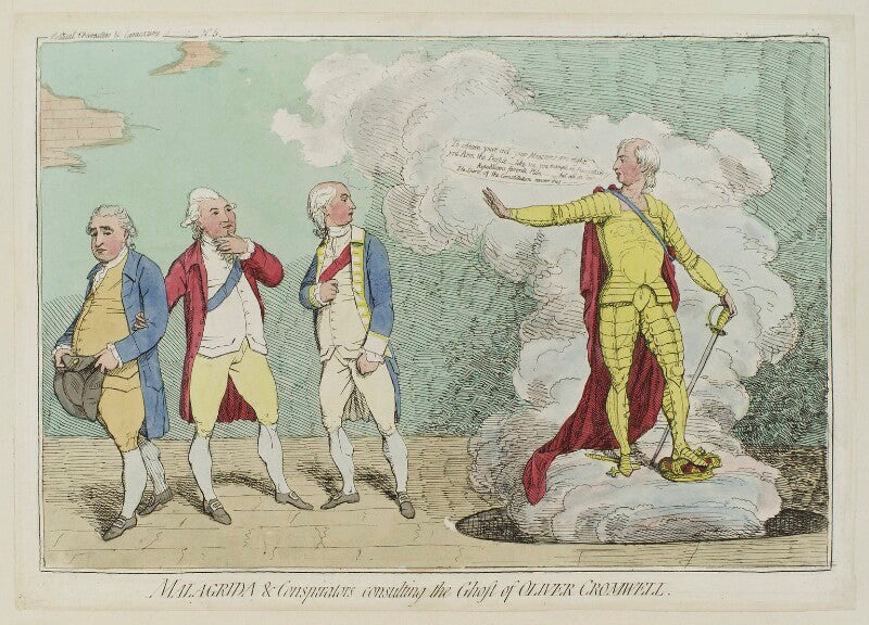 'malagrida and conspirators, consulting the ghost of oliver cromwell' npg d12323