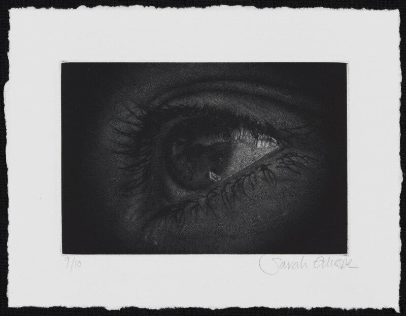 Mezzotint of an eye npg d49624
