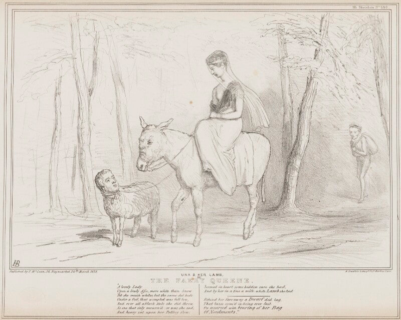 Una & her lamb or the faery queene npg d41464