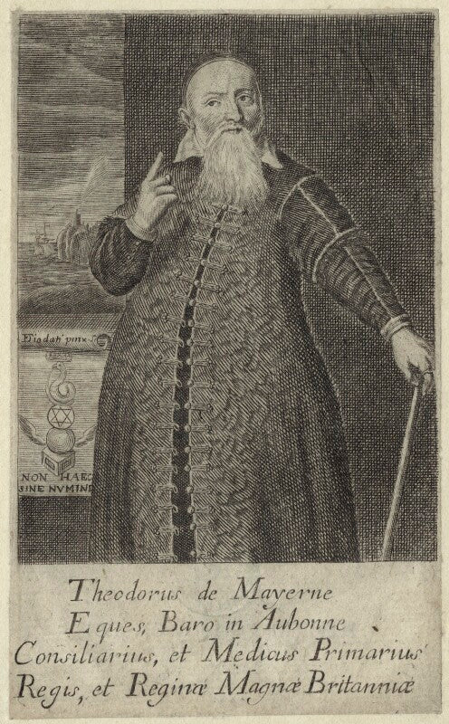 Sir theodore turquet de mayerne npg d29016