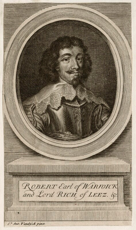 Robert rich, 2nd earl of warwick npg d26532