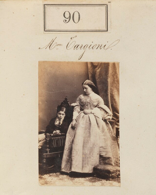 Madame targioni with an unknown boy npg ax50073