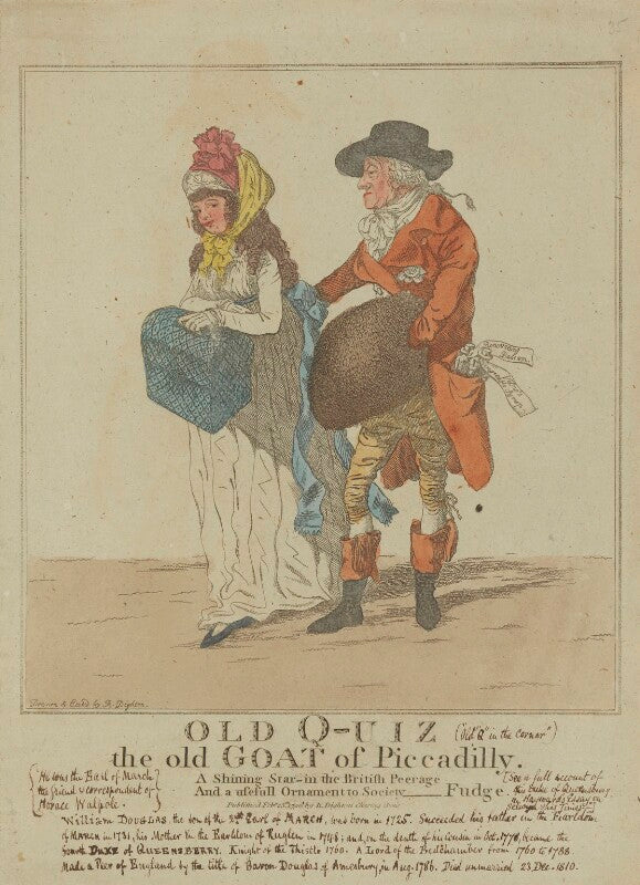 William douglas, 4th duke of queensberry ('old q uiz the old goat of piccadilly') npg d10693