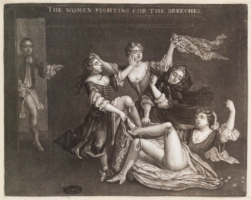 The women fighting for the breeches npg d11772