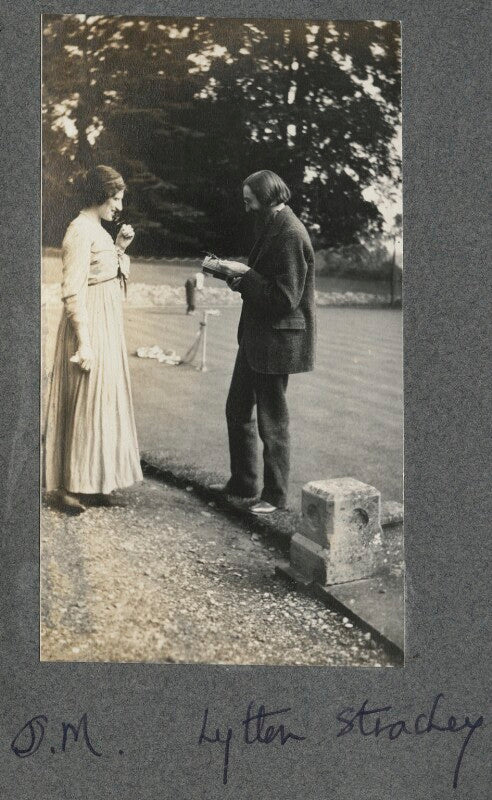 Lady ottoline morrell; lytton strachey npg ax140334