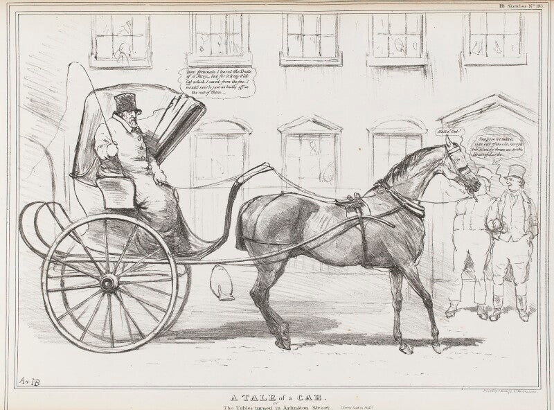 A tale of a cab. or the tables turned in arlington street npg d41070