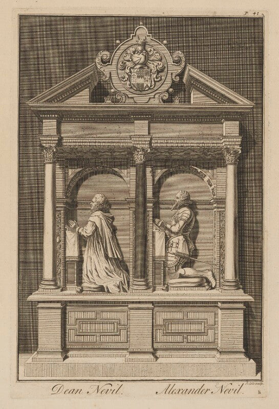 The neville monument in canterbury cathedral (thomas neville; alexander neville (nevile)) npg d38498