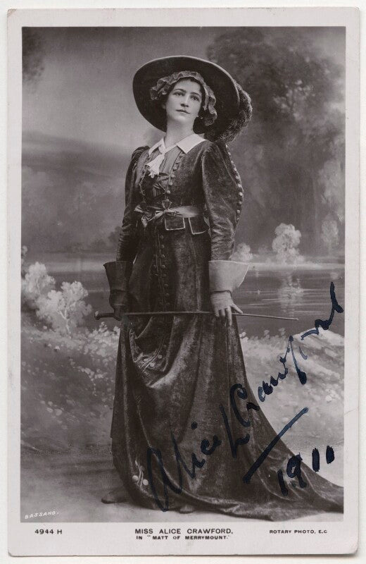 Alice crawford as diantha frothingham in 'matt of merrymount' npg x193708