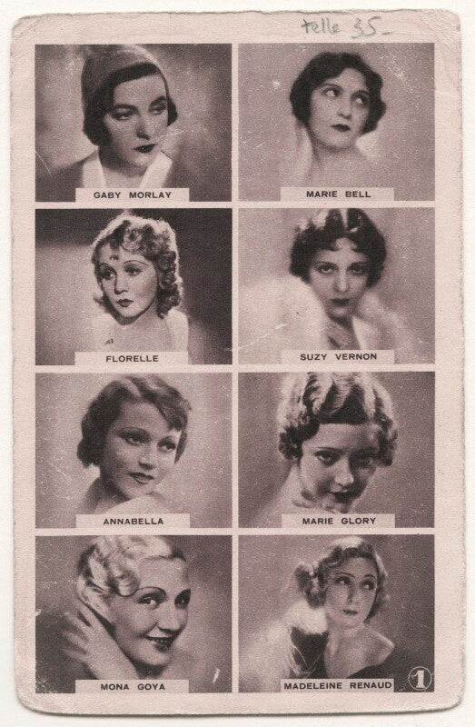 Gaby morlay; marie bell; florelle; suzy vernon (née amelie paris); annabella (suzanne charpentier); marie glory (née raymonde louise marcelle toully); mona goya; madeleine renaud npg x139840