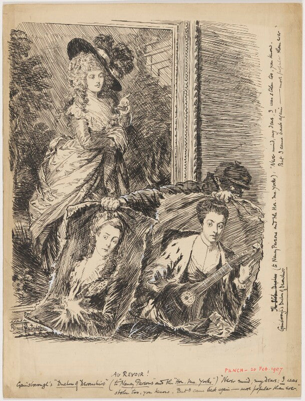Au revoir (georgiana (spencer), duchess of devonshire, anne (parsons), viscountess maynard ('nancy parsons'), agneta yorke (née johnson)) npg d9526