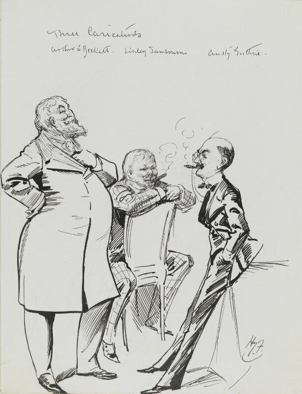 Arthur william à beckett; edwin linley samborne; thomas ('f. anstey') guthrie npg 3619