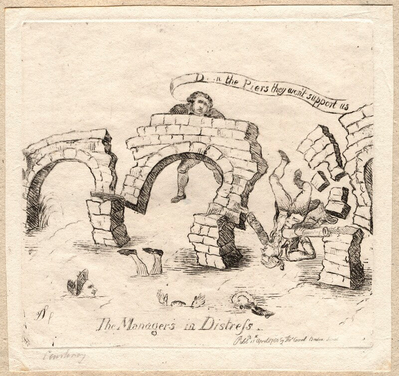 'the managers in distress' (john courtenay; charles james fox; james st clair erskine, 2nd earl of rosslyn; edmund burke) npg d12247