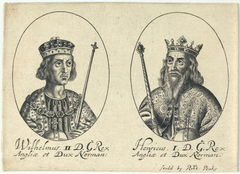 King william ii ('rufus'); king henry i (fictitious portraits) npg d22800