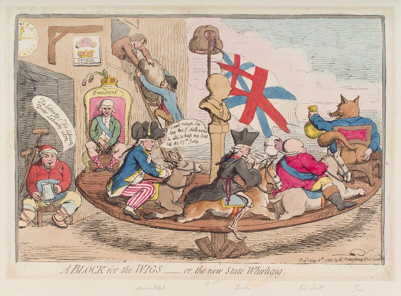 'a block for the wigs or, the new state whirligig' npg d12340