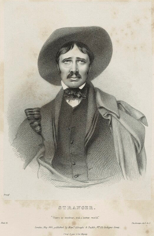 Charles kemble as the stranger npg d22335