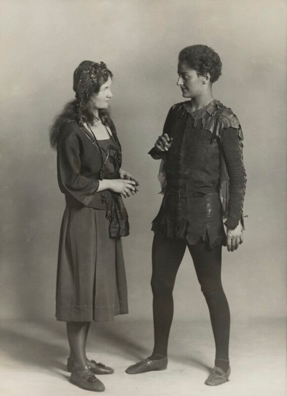 Mary casson as wendy; jean forbes robertson as peter pan in 'peter pan' npg x83057