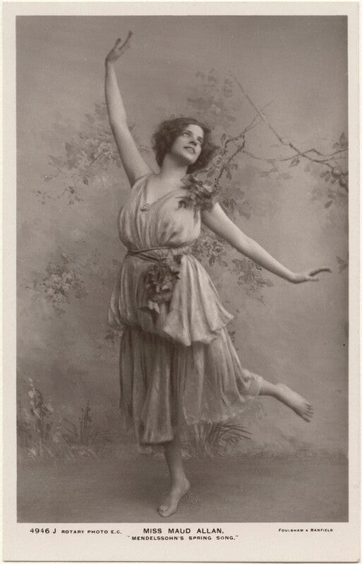 Maud allan dancing to 'mendelssohn's spring song' npg x198341