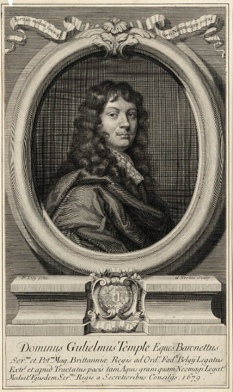 Sir william temple, bt npg d29819