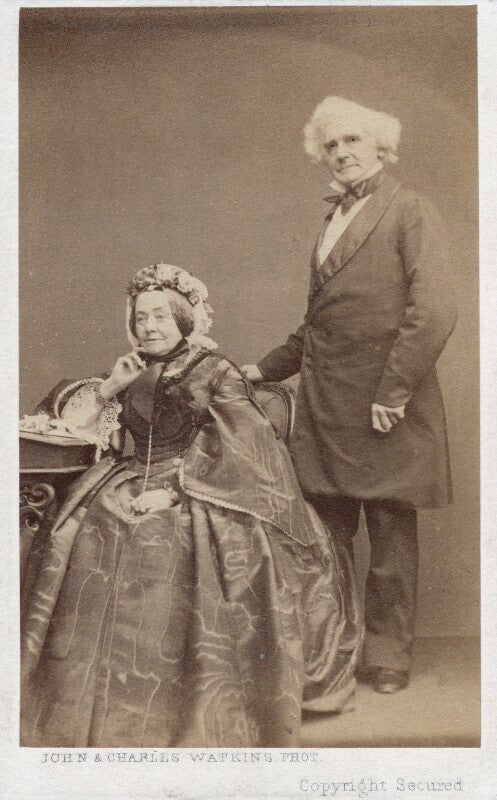 Anna maria hall (née fielding); samuel carter hall npg x17234