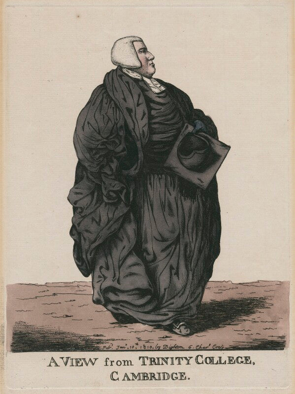 William lort mansel ('a view from trinity college, cambridge') npg d47133