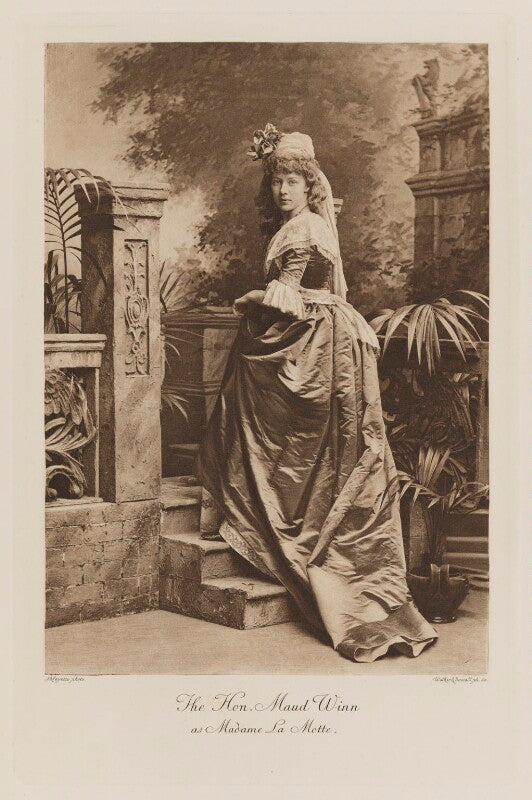 Maud julia mary (née winn), lady stuart wortley as madame la motte npg ax41059